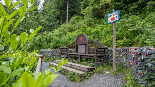 Der Liebesbankweg in Hahnenklee im Oberharz.