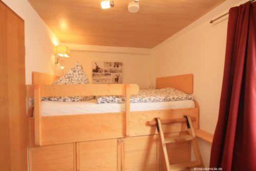 Schlafzimmer 3 - Ferienwohnung Hexenbaude