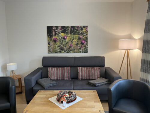 Wohn-/Schlafbereich mit offener Küche